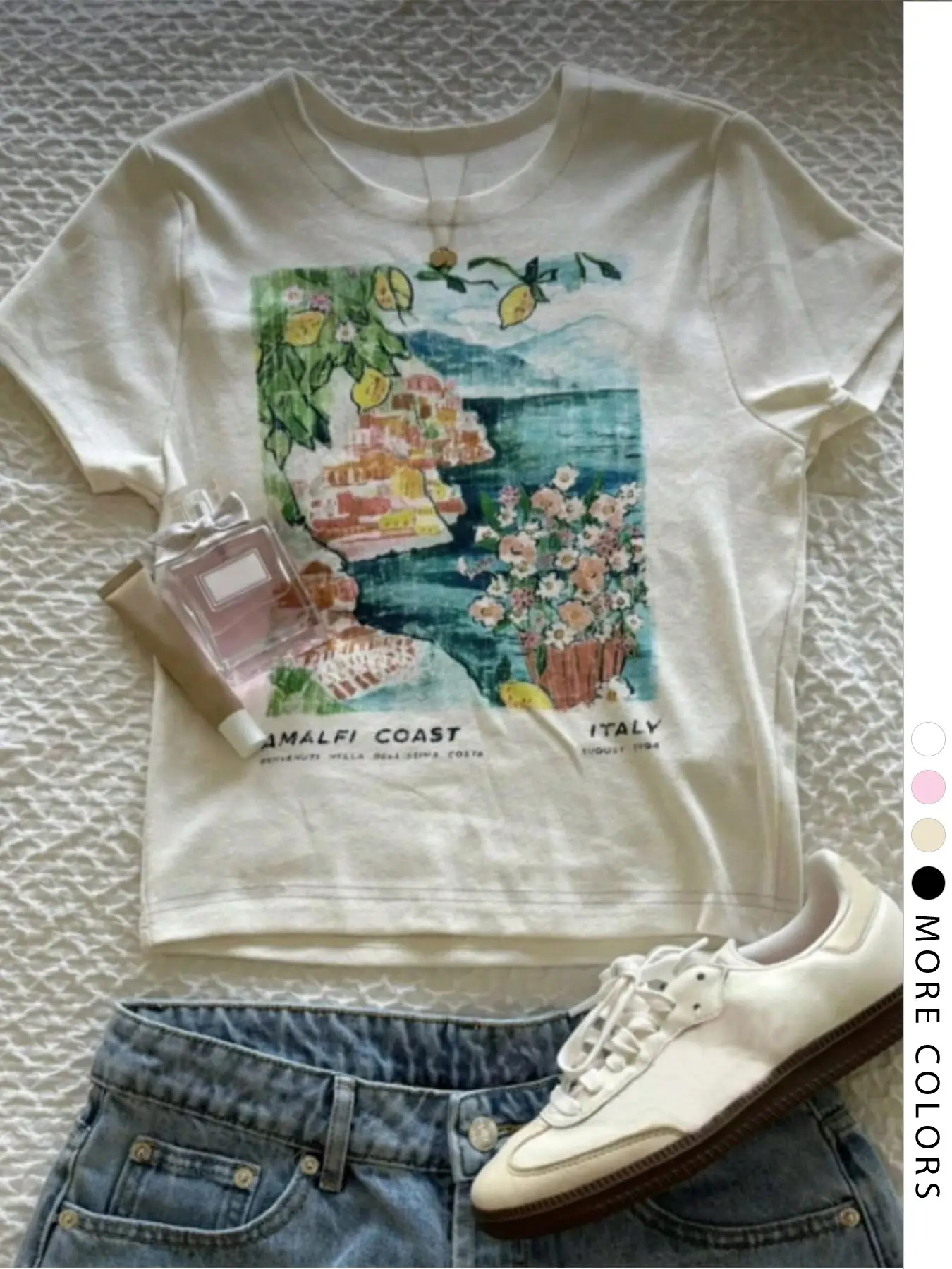 Women's Short Sleeve T-Shirt, Butterfly Print, Casual Fashion, Medium Length, Fitted, All Seasons, Machine & Hand Washable, Gift Idea