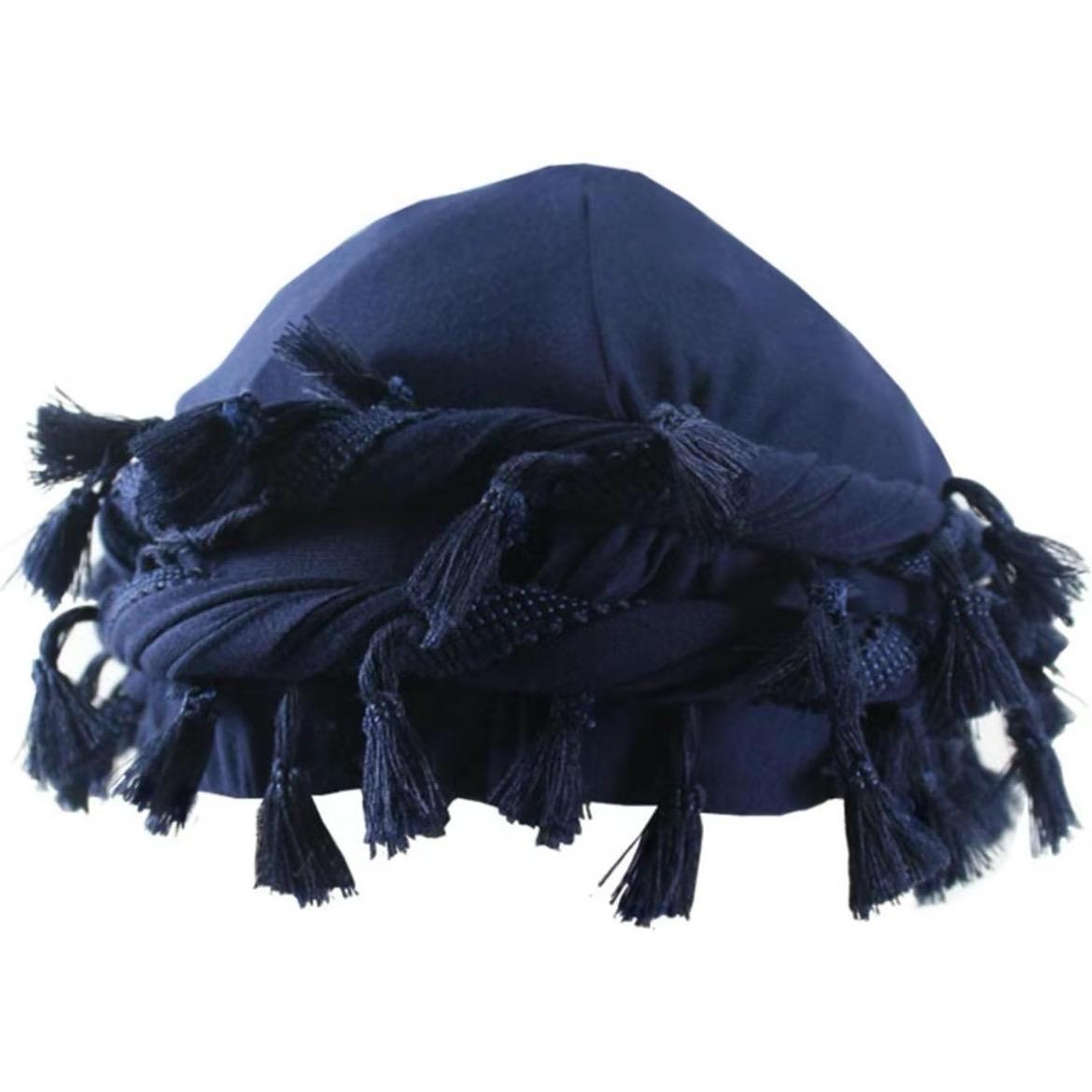 Stylish Vintage Twist Head Wrap for Women and Men - Luxurious Satin-Lined Turban Cap with Halo Design
