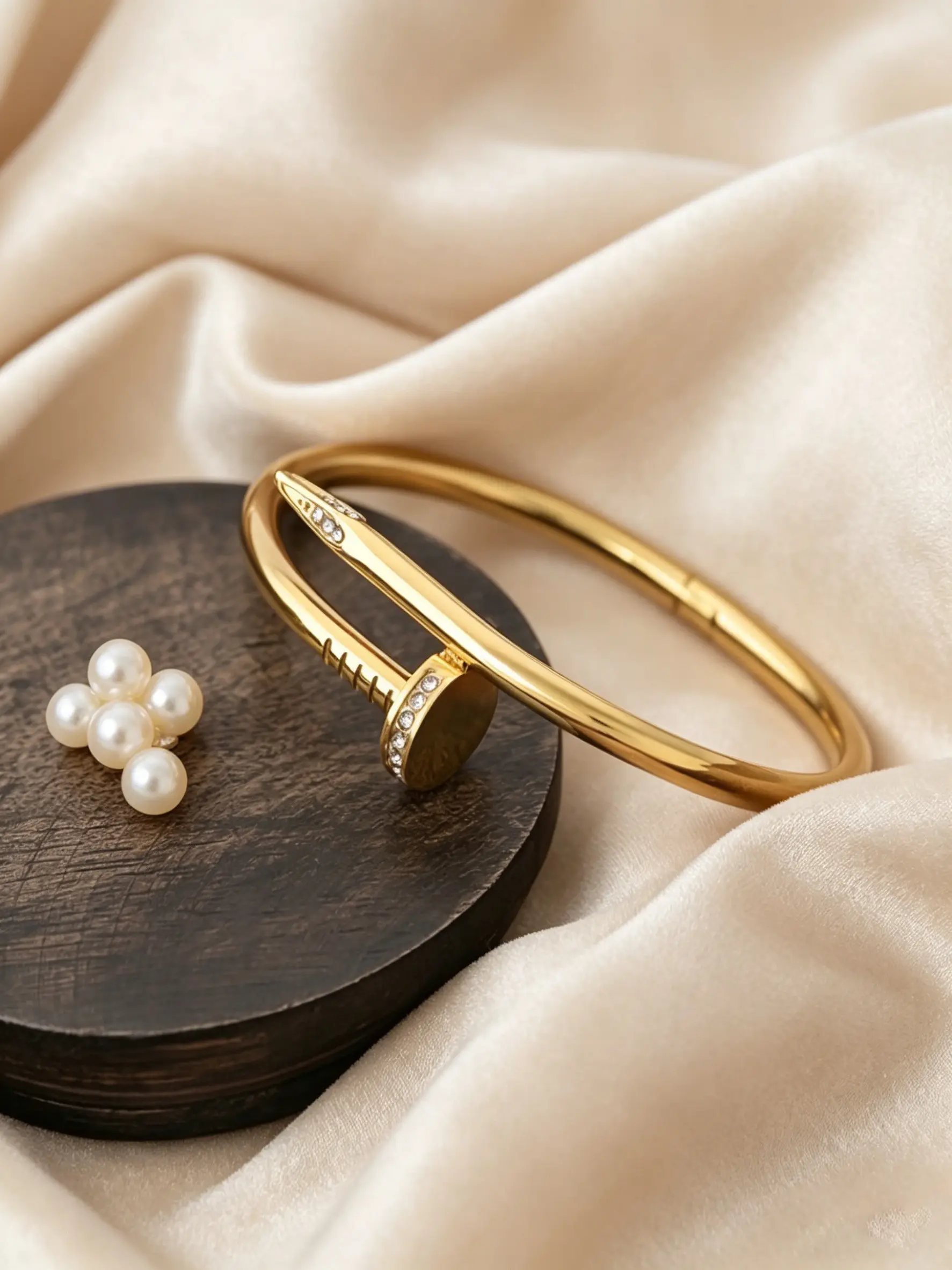 European and American Luxury Individual Nail Bracelet, Unique High-End Versatile Open Jewelry, All Seasons Elegant Accessory, Bracelets Bangles