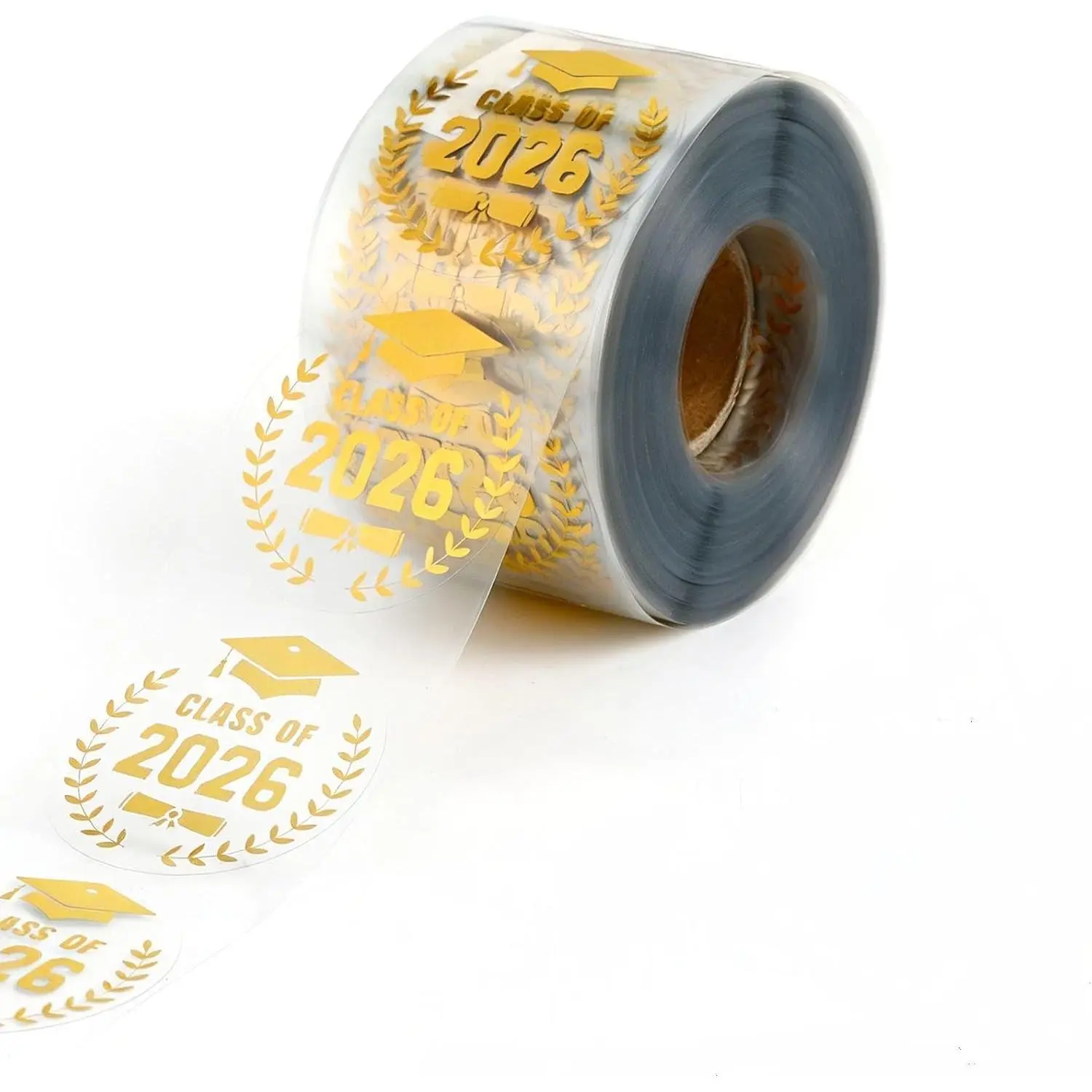 Class of 2026 Graduation Stickers, 500 count 1.5 Inch  Foil Congrats Grad Self Adhesive Envelope Seals Labels Roll for Invitations  Senior College Celebration  Party