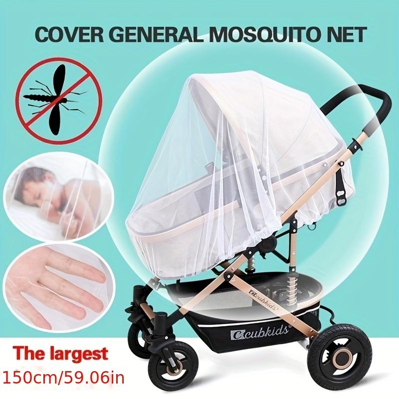Premium  Stroller Mosquito Net Ultra Breathable Silk Mesh Bug Cover Safe Insect Protection for Strollers, Car Seats & Bassinets Universal Fit  Essentials