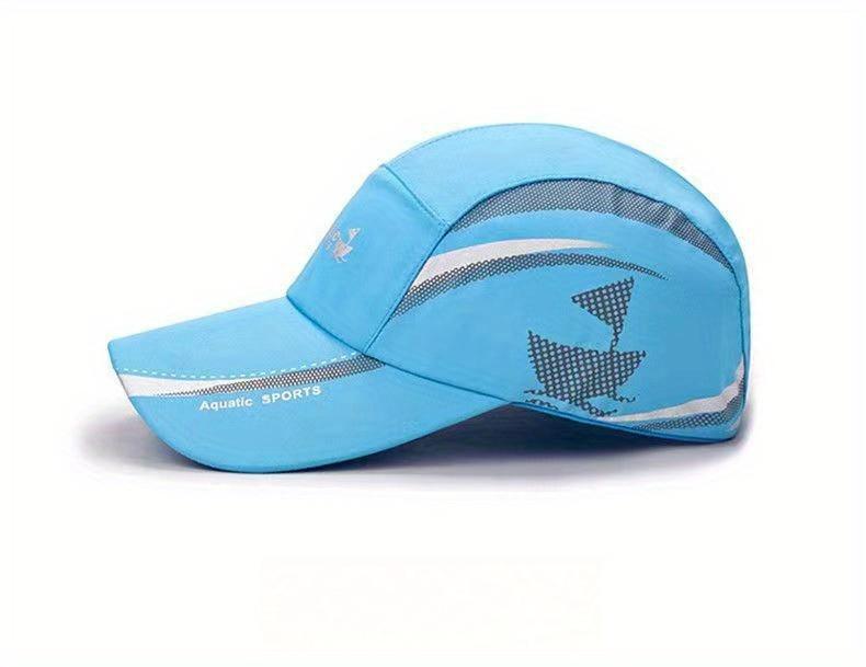 2026 Aquatic SPORTS Quick-Dry Performance Baseball Cap - Multi-color Optional Lightweight with Stylish Sailing Print & Breathable Mesh Back for Outdoor Sports Fishing Hiking & City Walks