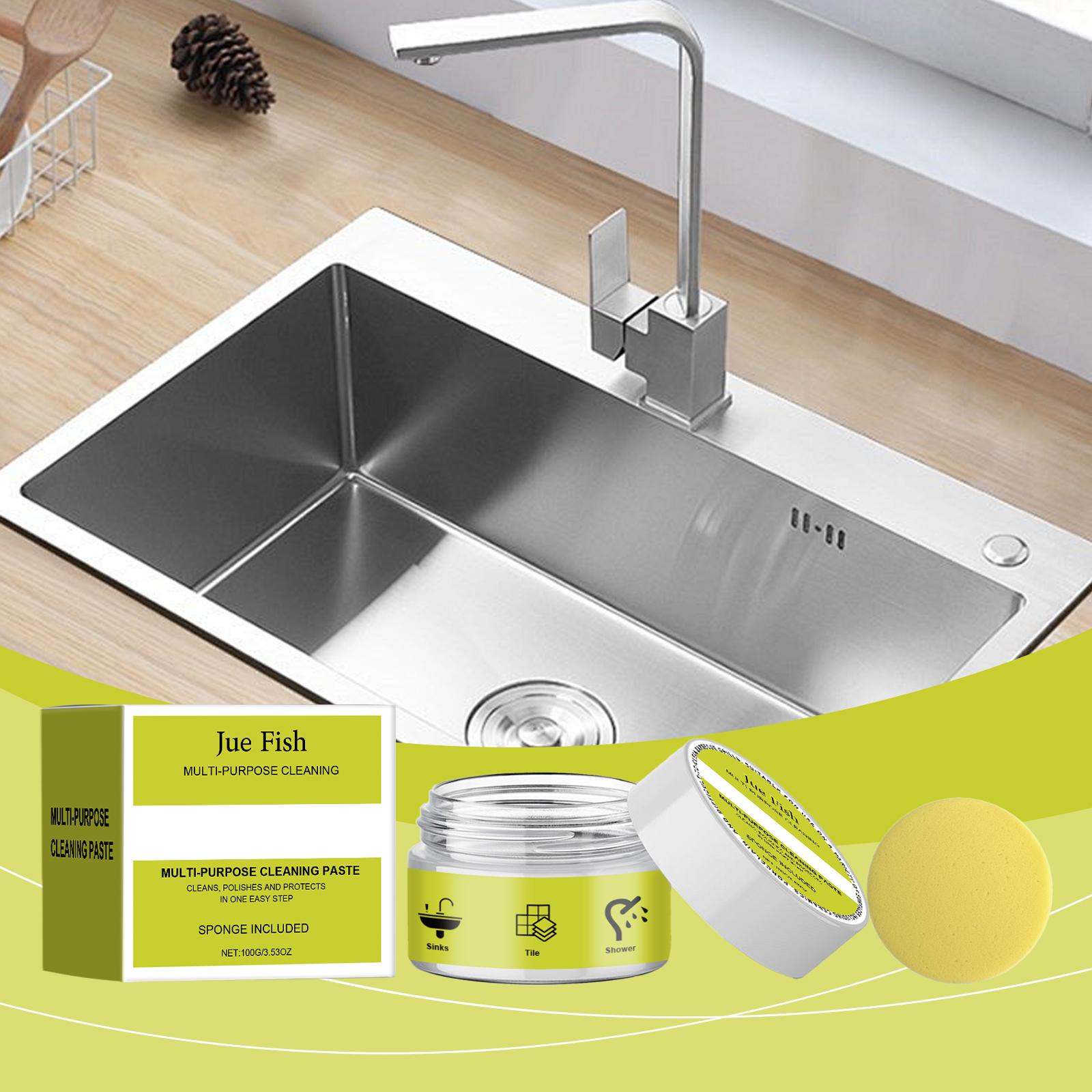 Jue-Fish Multi-Purpose Cleaning Paste Household Kitchen Bathroom Furniture Grease And Scale Multi-Purpose Cleaner
