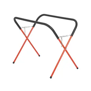 Heavy-Duty Folding Automotive Workbench - Portable Repair Stand with 500 lbs Capacity, Adjustable Height, Padded Top, Durable Powder-Coated Frame, Non-Slip Rubber Feet, Ideal for Garage or Shop Use, 2 Pack, 41" x 43" x 35"