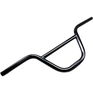 Black Swallow-Shaped High-Carbon Steel BMX Handlebar, 585mm x 22.2mm Steel Handlebar Bicycle Parts Bike Accessories