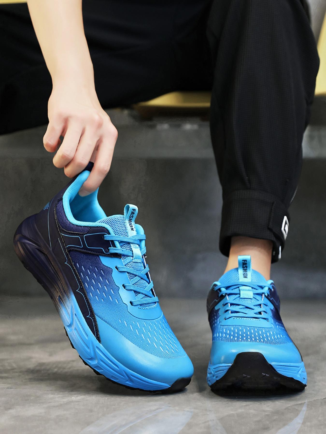 Men's  Chunky Running Sneakers, Breathable Mesh Upper, Ultra-Cushioned Thick Sole, Casual Athletic Shoes for American Runners