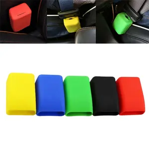For All Cars Seat Belt Buckle Cover Case Anti Scratch Dust Prevention Silica Gel Automobiles Interior Protective Hot