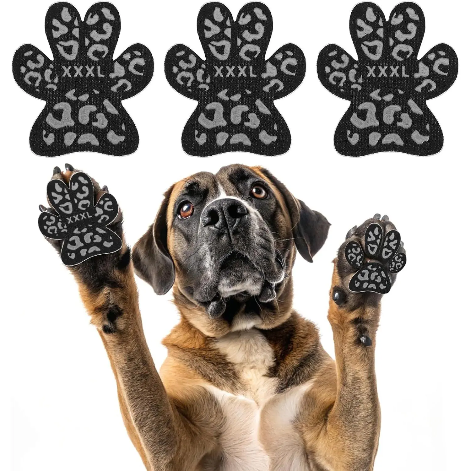 Dog Paw Protector Pads for Hot Pavement, Anti-Slip Grips for Senior Dogs on Hardwood Floors, 36 Pcs Dog Feet Stickers with Stronger Adhesive, Pet Shoes Booties Socks Replacement, XL