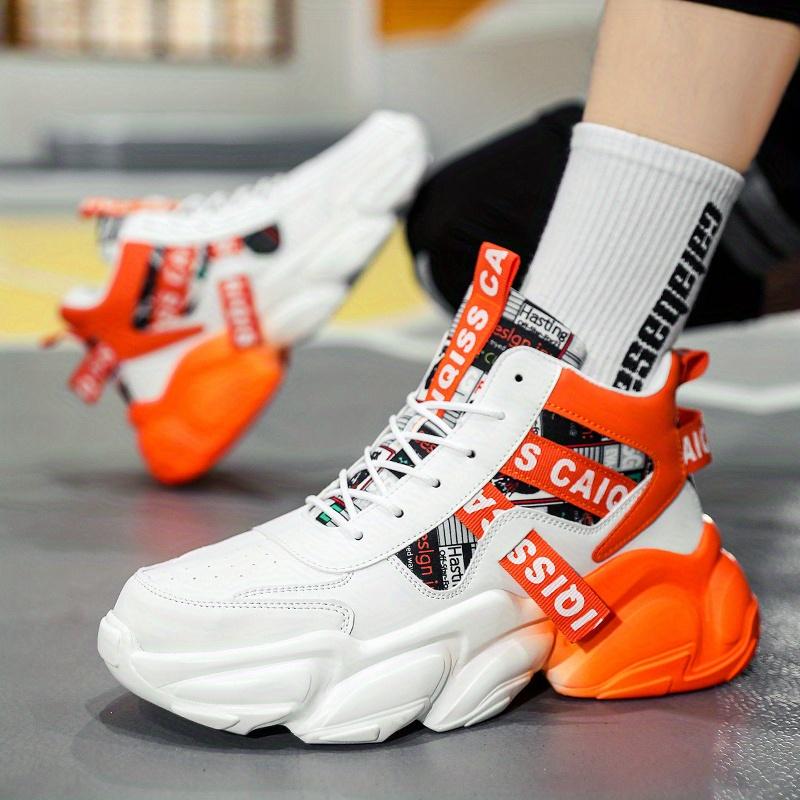 Platform Sneaker, Casual Coach Shoes, Tennis Shoes, Fashion and Young Student Shoes, Platform Men's Shoes