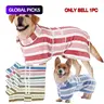 【Black Friday】Quick-Drying Dog Bathrobe, 1-Piece Striped Pet Bathrobe with Adjustable Belly Band, Super-Absorbent Soft Fabric, Machine Washable #GLOBAL PICKS
