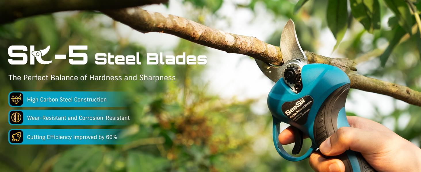 SEESII Mini Chainsaw & Pruning Shears: 6" Electric Saw Brushless & 1.3" Pruner with 2×2.0Ah Batteries, Cordless Combo for Wood Cutting/Branch Trimming, Gardening Tools for Dad Men Husband SP600 #TikTokShopBlackFriday