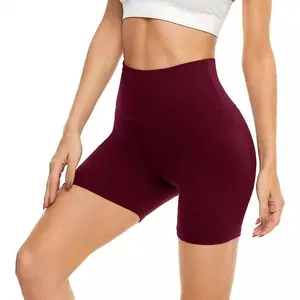 Three-quarter yoga pants, fitness pants, high-waisted peach butt casual summer shorts, sports pants for women to wear outside