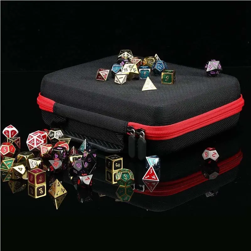 Portable Dice Storage Box, Dnd Dice Display Stand, Holds over 70 Dice, with Dividers, Ideal for Role-Playing Games, Perfect for Holidays
