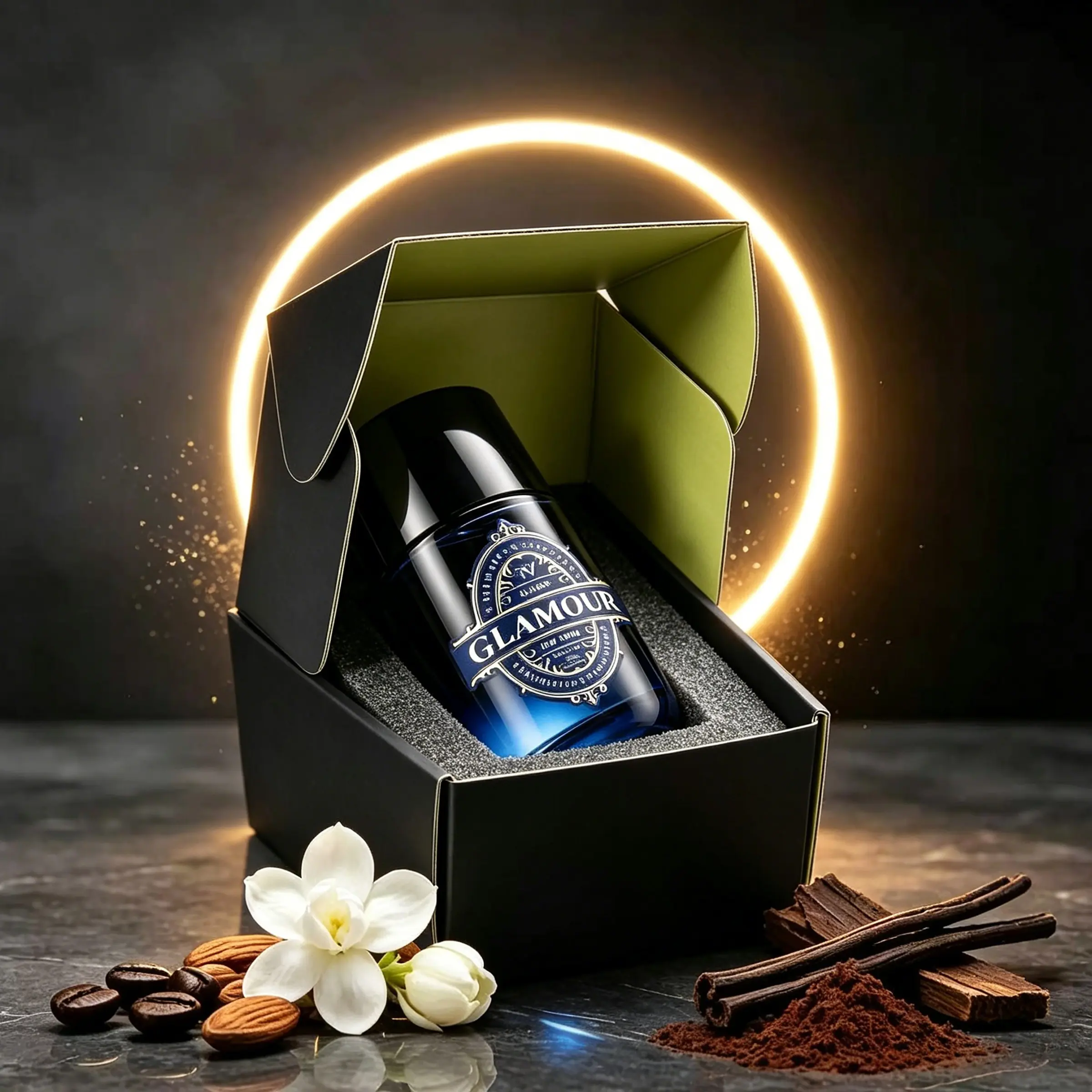 Men's Gourmand Oriental Eau de Parfum 100ml – GLAMOUR, A Long-Lasting Almond Coffee Perfume, Bold Fragrance, Statement Gift Scent, Long Lasting Scents, Eau de Parfums