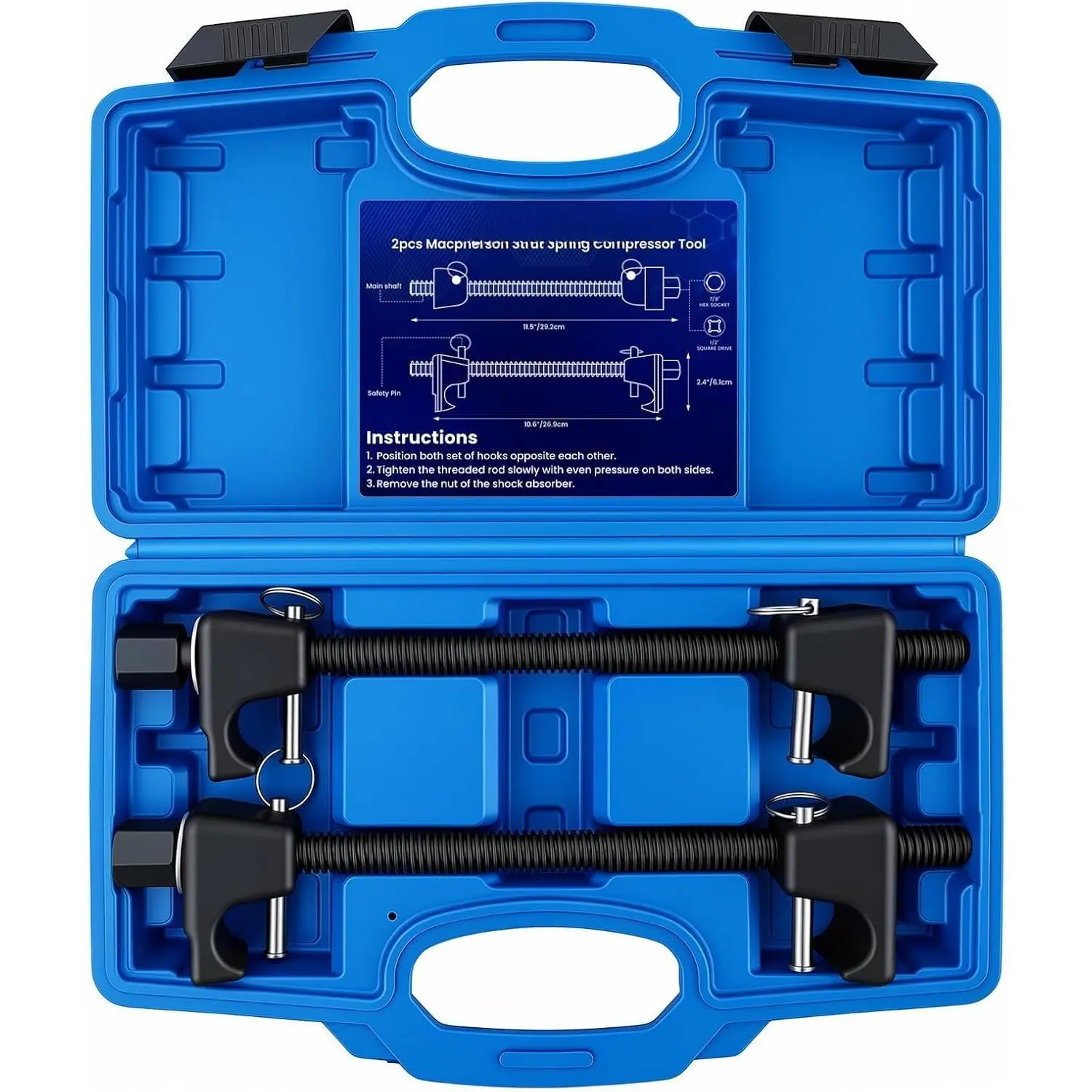 2 count Coil Spring Compressor Tool Macpherson Strut Heavy