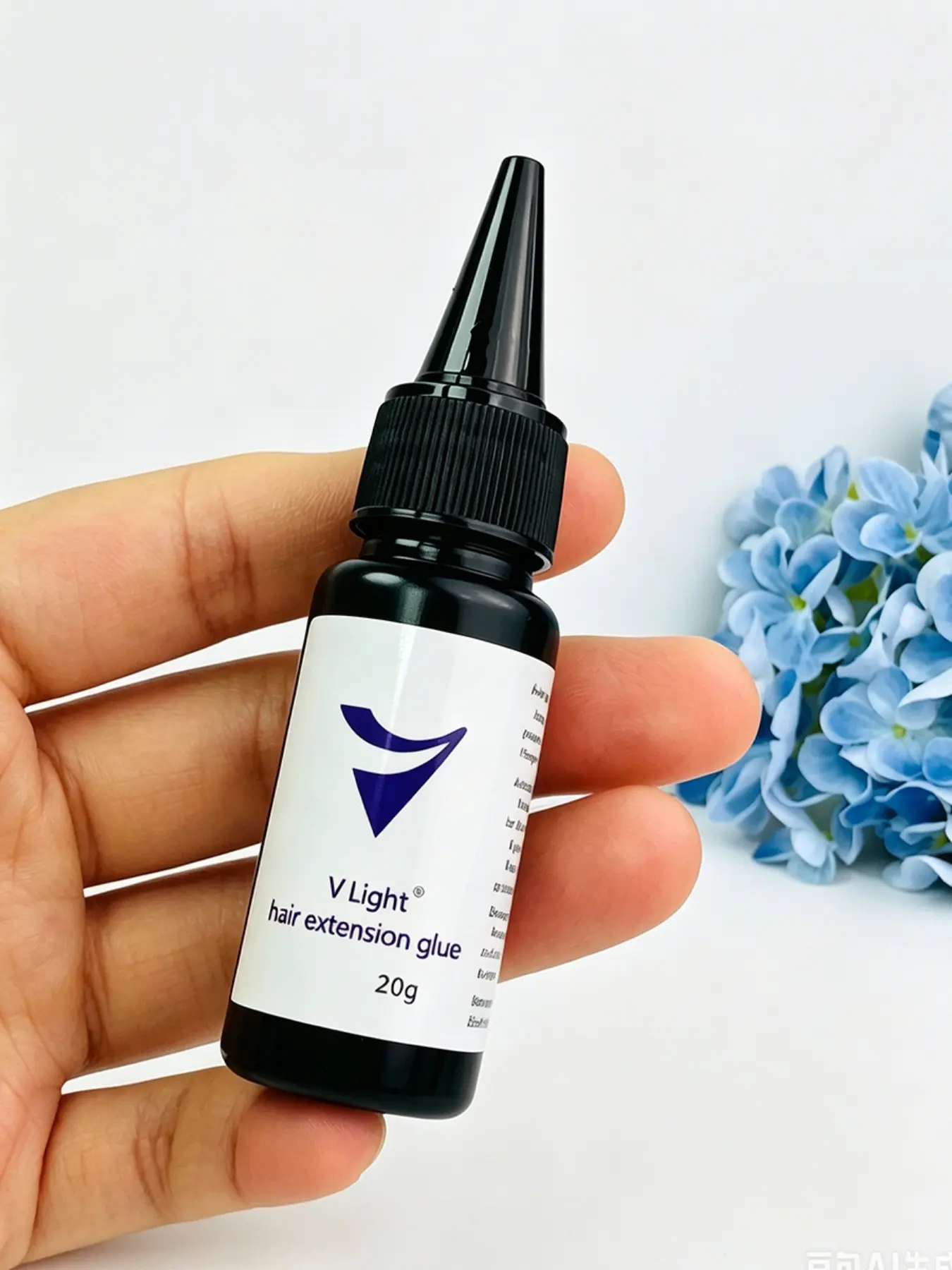 1Pc 20g VLight Clear Invisible Waterproof Hair Extension Glue Speed Hold AdhesiveAll Day Hold For Hair Weaves & Lace Front Wigs