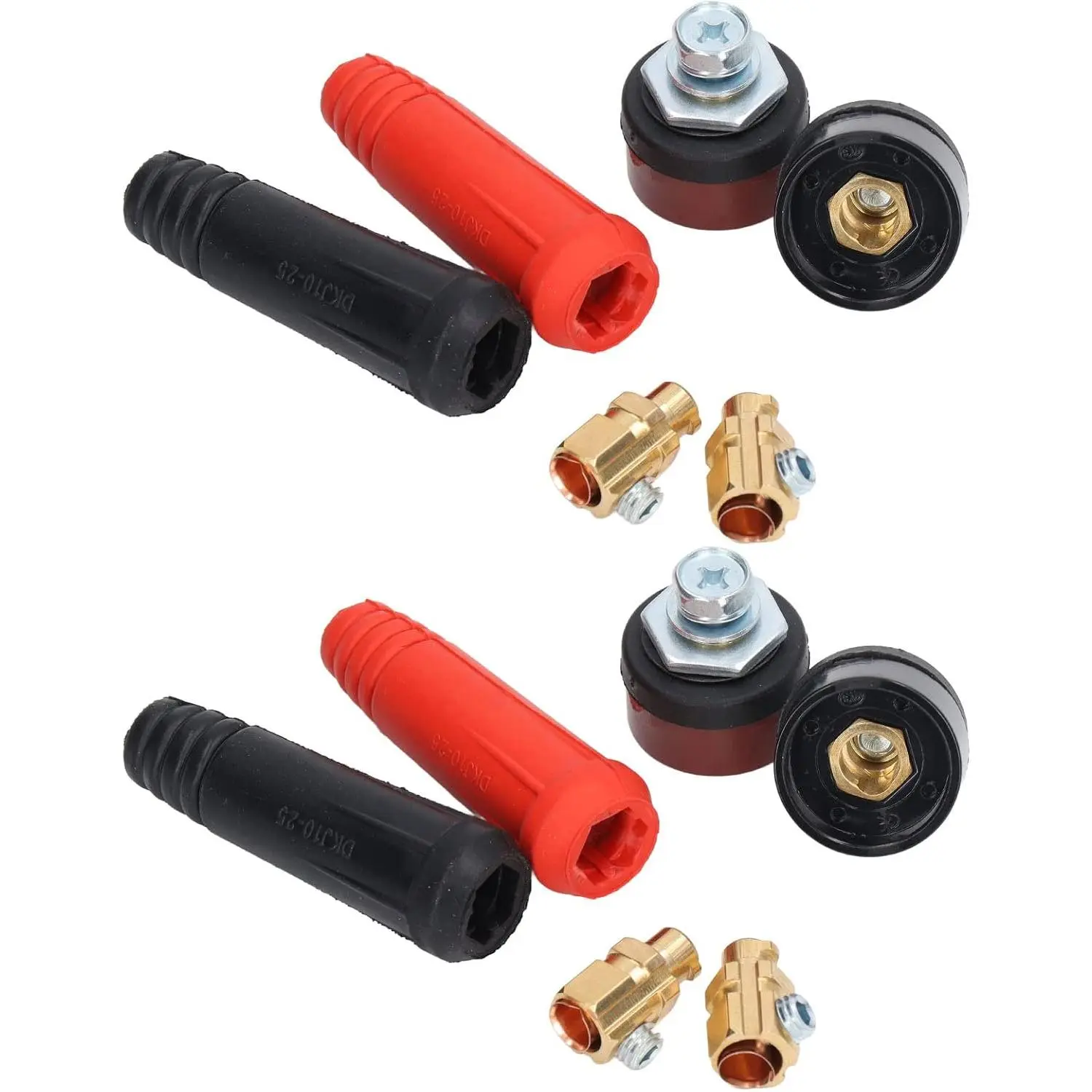 Cable Panel Connector Set Plug Set Connectors Kit 12Pcs 12 Piece Set Wire Outlet Plug Connector Connector Bit Clamps