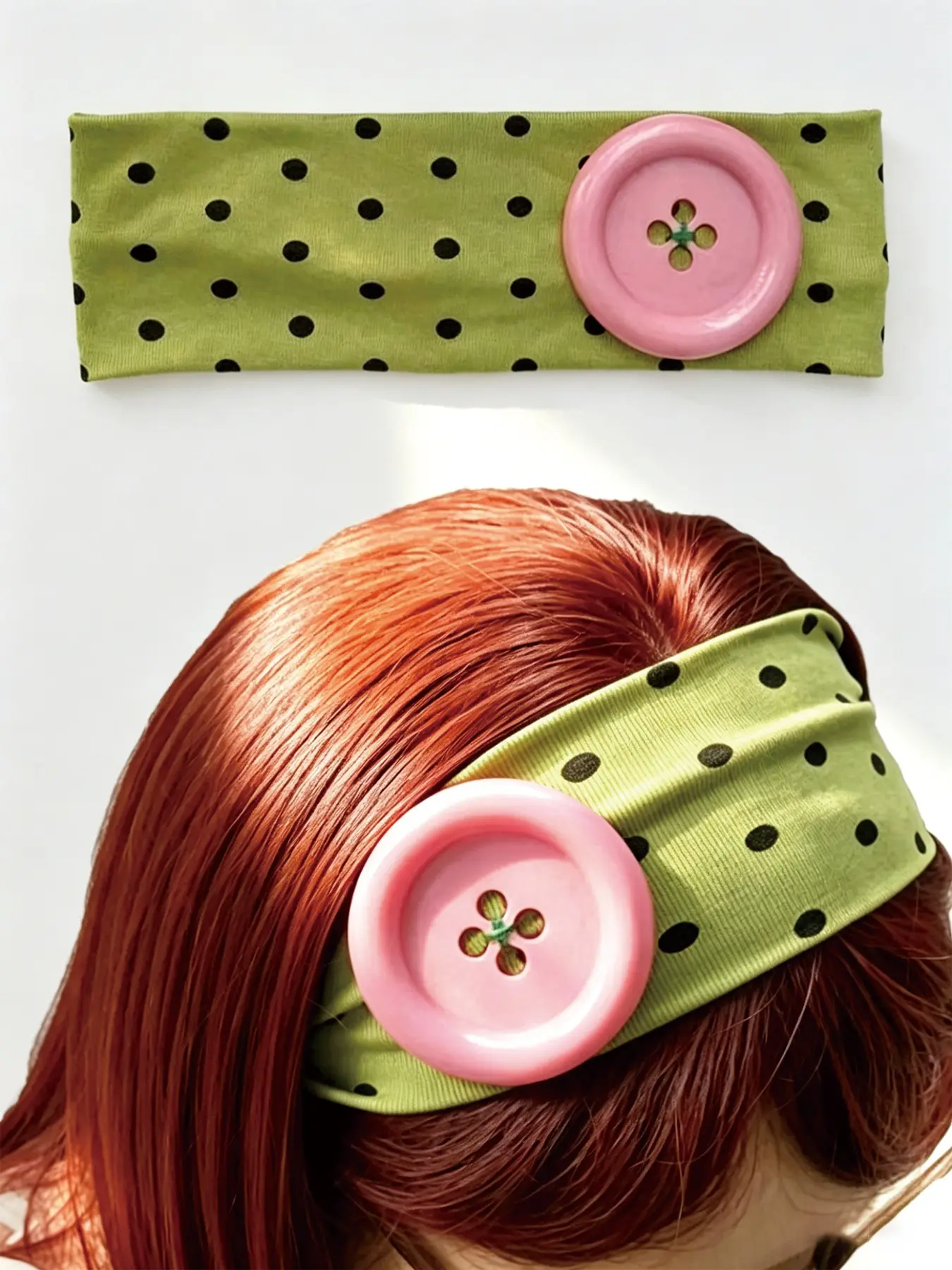 1pc Cute Polka Dot Hair Band, Non-Slip Elastic Hair Accessory, Y2K Aesthetic for Women, Casual, Makeup, Street Style, Sport Headband, Non Slip Headbands, Non Slip Hairbands