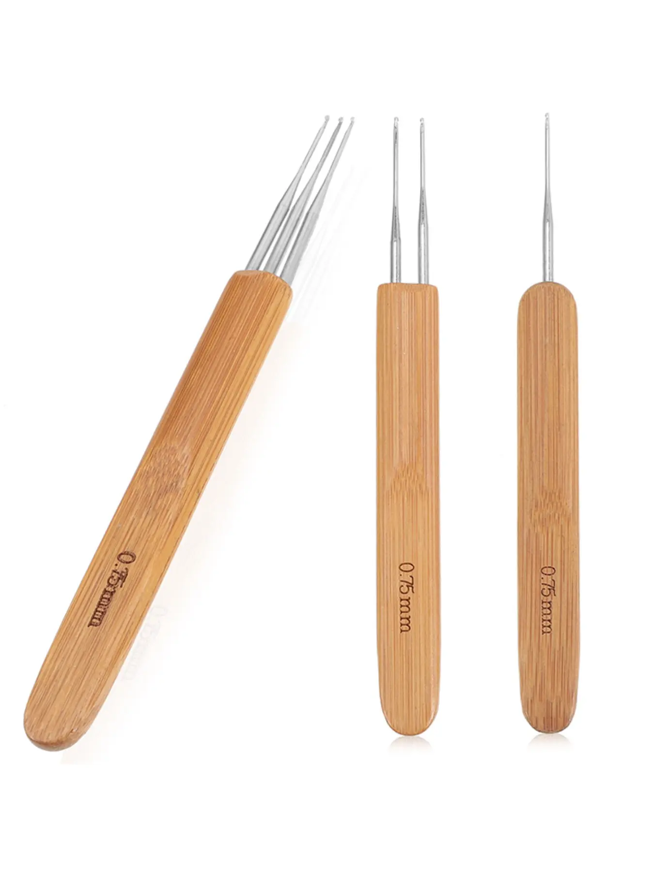 0.75mm Dreadlock Needles Single/double/triple Head, Hair Extension Tools, Multi-Specification Handle Crochet Hooks for All Seasons, Design