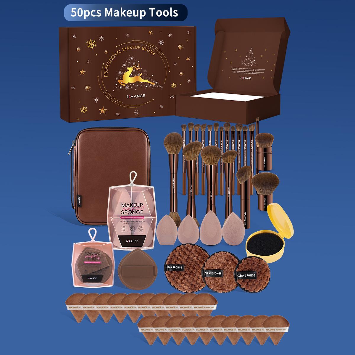 MAANGE Professional Soft Makeup Brush Set, Makeup Brush Kit, 1 set Multifunctional Makeup Brushes for Powder Liquid Cream, Makeup Tools for Women