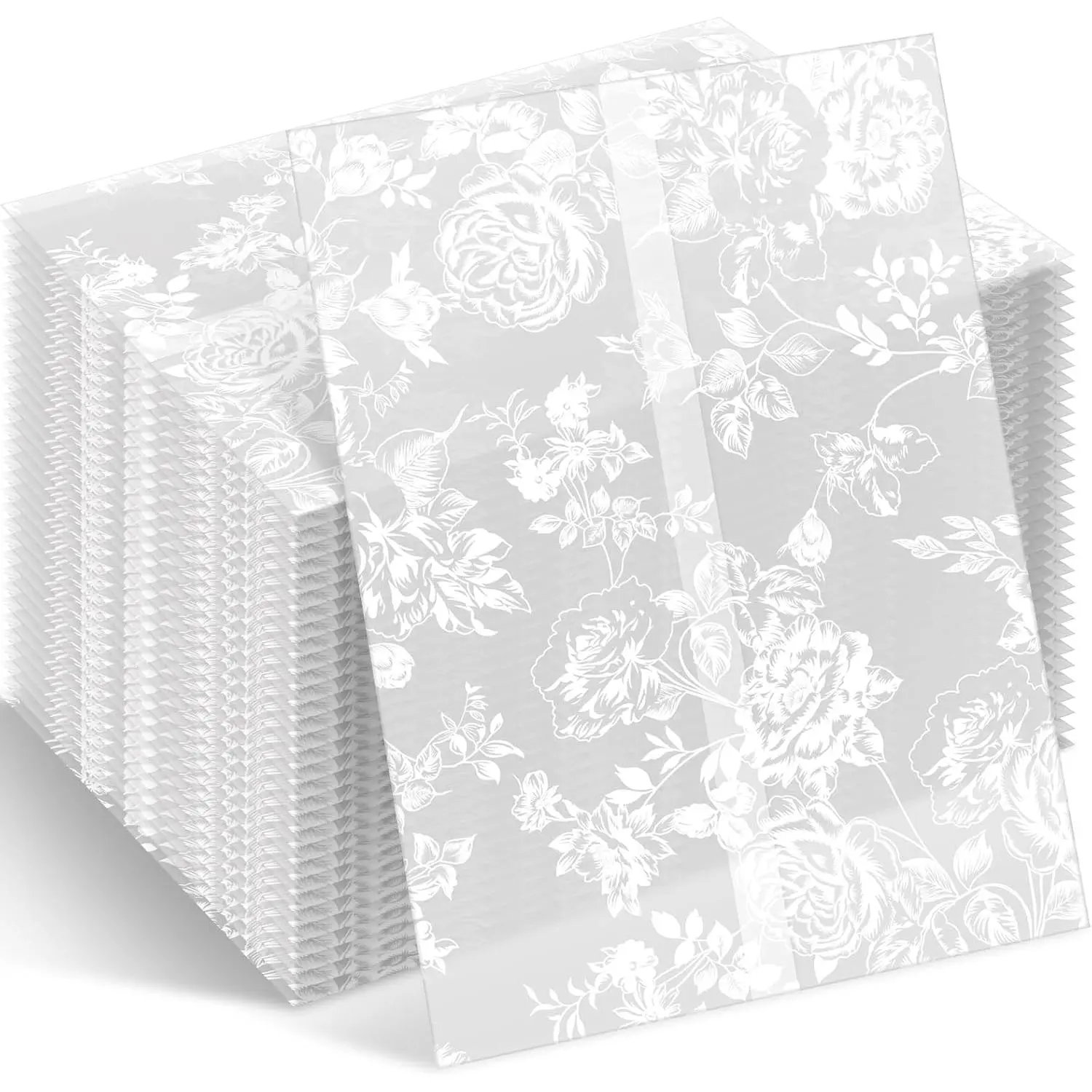 25 count Vellum Jackets Bulk for 5x7 Invitations Pre-Folded Wedding Vellum Sleeves Wedding Invitation Accessories Kit Envelope Inserts Liner for Bridal  Shower Birthday (Rose)