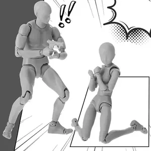 Movable Joints SH Figuarts Mannequin Body Kun Action Figures Model for Drawing Painting Various Gestures Model Stands