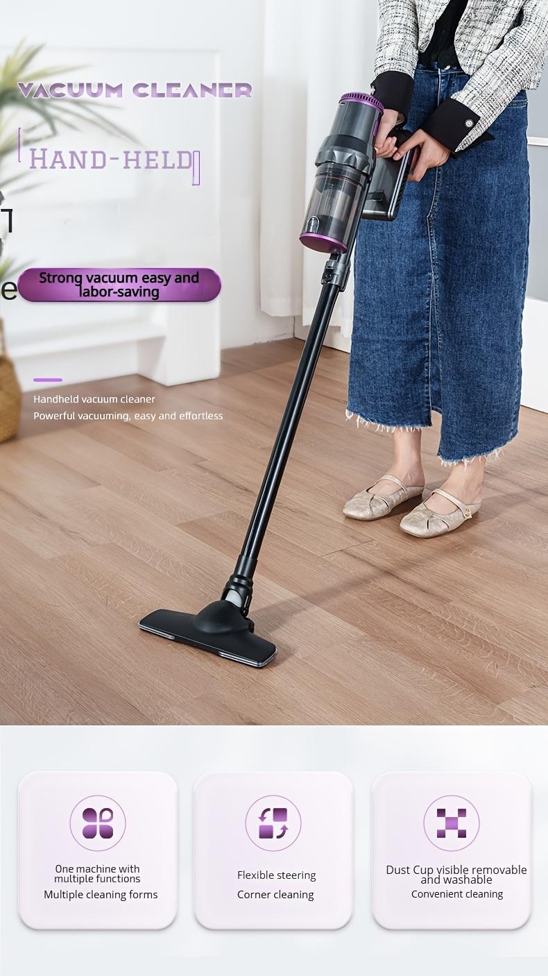 Compact And Lightweight Upright Vacuum Cleaner, Equipped with Multiple Suction Head Attachments, Offering a Powerful Suction of Up to 18000PA, Ideal for Carpets, Hard Surfaces, And Pet Hair