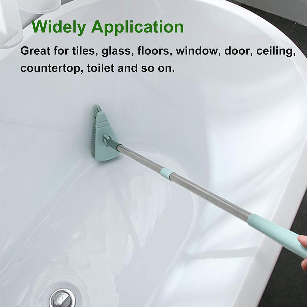 Stiff Bristle Shower Brush, Removable Cleaning Brush with Long Handle, Home Essentials Professional Cleaning Tool for Bathroom & Kitchen & Balcony, Floor Tiles Cleaning Supplies 2024 Rug Cleaning, Summer Gift