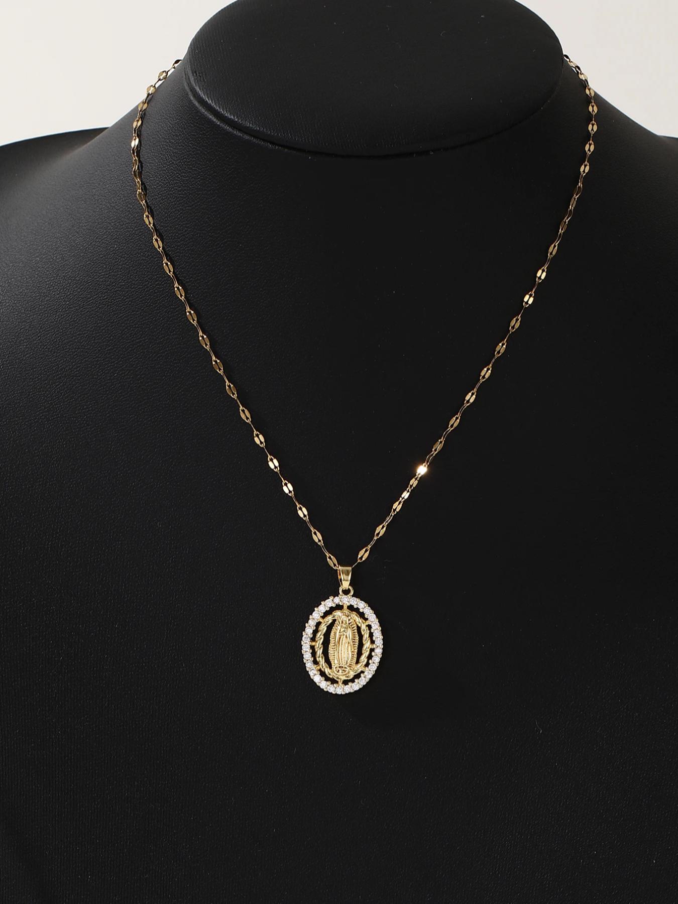 Elegant Rhinestone Decorated Pendant Necklace for Women, Fashion Jewelry for Party, Daily Clothing Decor, Trendy All-match & Exquisite Jewelry for Birthday Gift, Statement Necklace, Bling Necklace, Daily Wear Necklace, Jewelry Gifts
