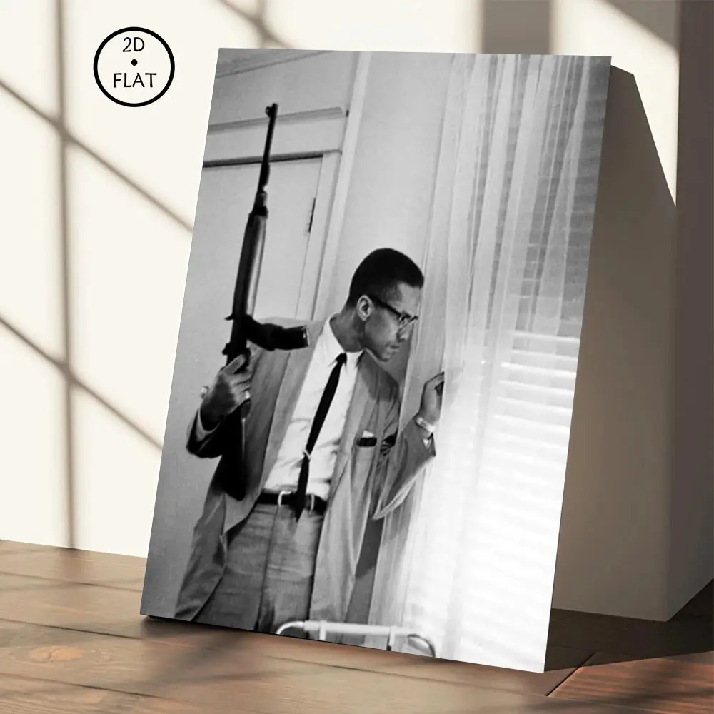 Movie Scene-Malcolm X .by Any Means Necessary Poster Decorative Painting Canvas Wall Art Living Room Posters Bedroom Painting wall  decor Kitchen Ornaments