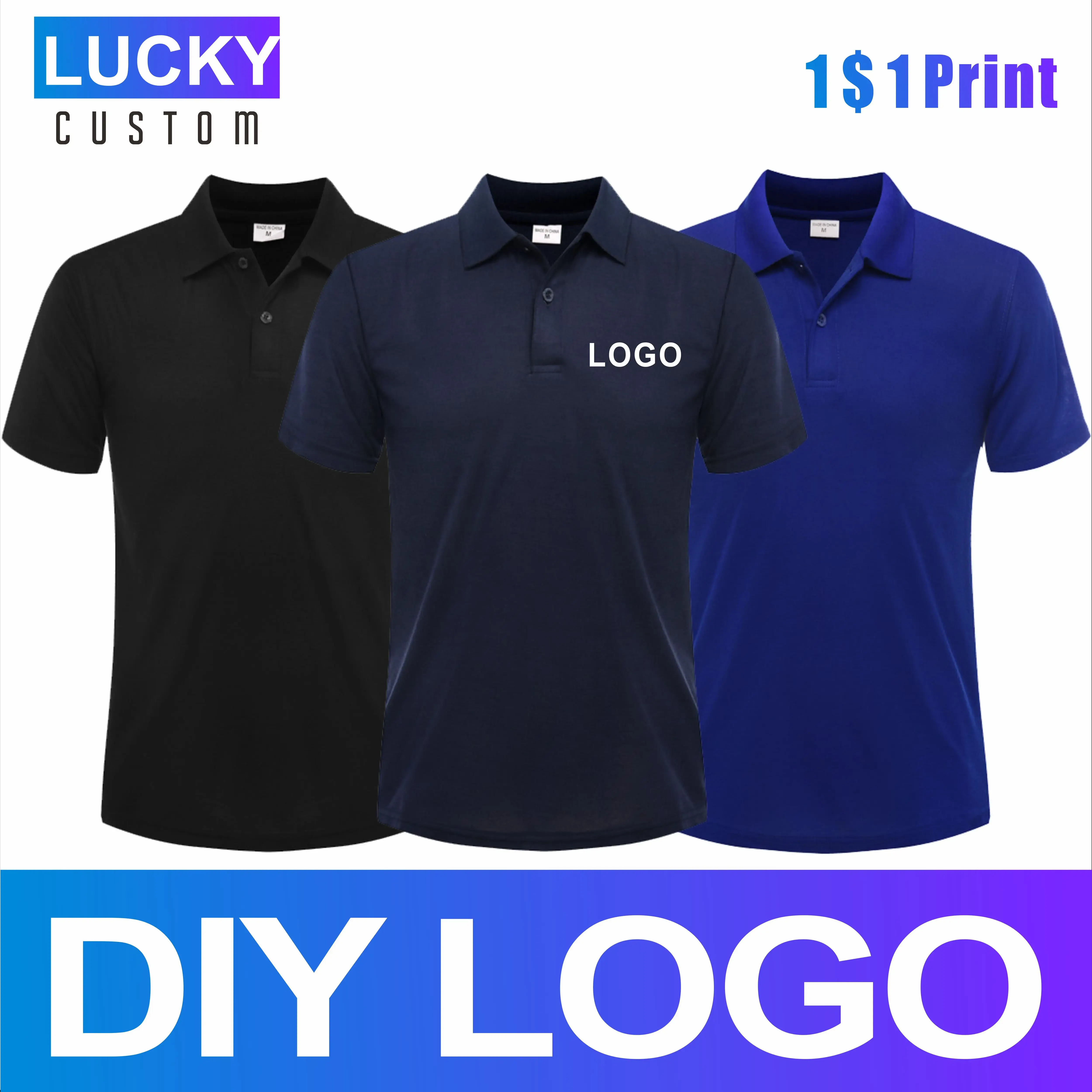Men's Custom Embroidered Polo Shirt - Personalized Menswear, Breathable Cotton Blend Fabric, Plaid Business Casual Top, Embroidery, Business Casual Tops