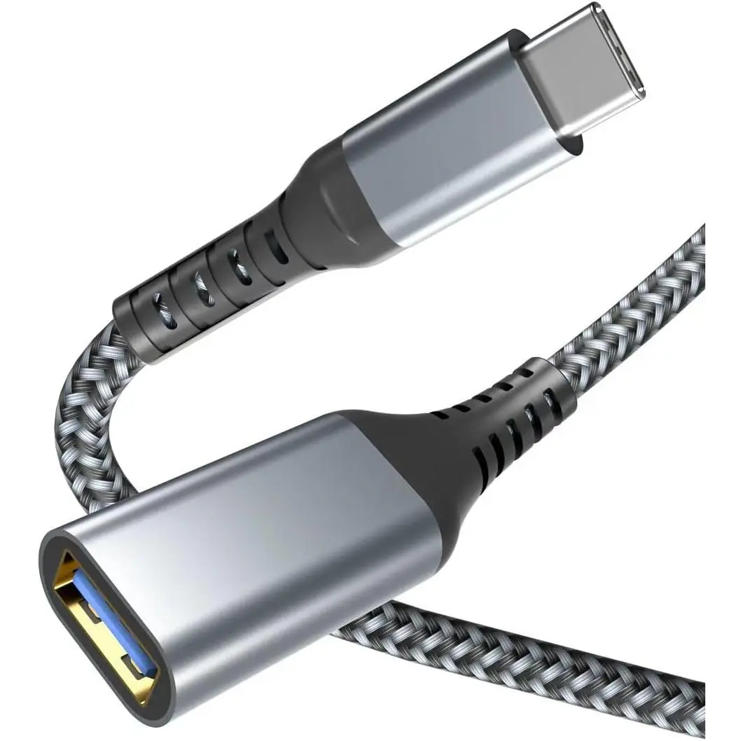 2m USB C to USB Female OTG , USB-A 3.0 OTG Extension for Flash Drive, Keyboard & , Type-C Male to USB Adapter Compatible with  16 Pro Max, iPad, MacBook, Galaxy