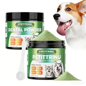 150g Pet Dental Cleaning Powder, Mild Oral Care for Dogs & Cats, Effectively Remove Tartar & Plaque, Protect Gum and Oral Mucosa, Maintain Fresh Breath & Dental Health