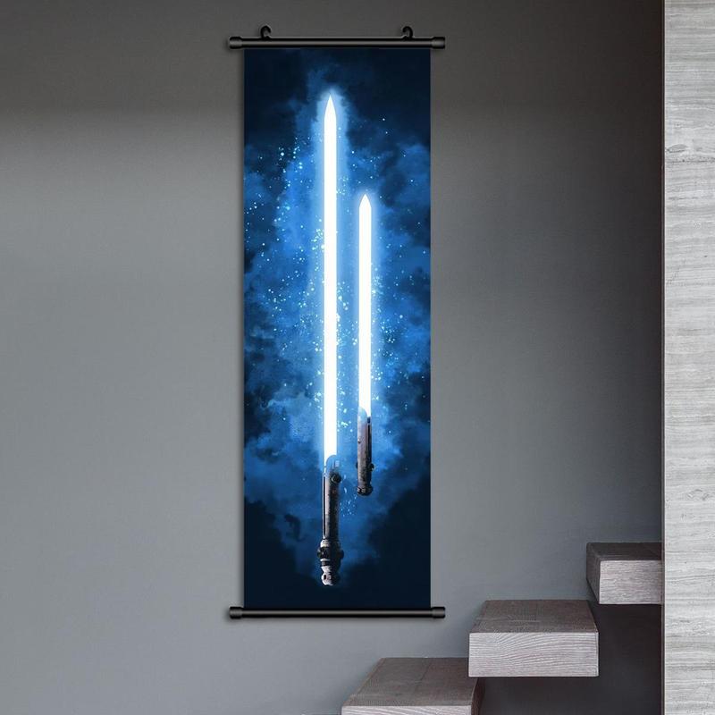 Sword Pattern Hanging Picture for Room Decor, Modern Home Decoration, Modern Wall Art Mural, Wall Decor for Home Living Room Bedroom, Dorm Essentials, Room Decor, Fall Decor, Boyfriend Gifts