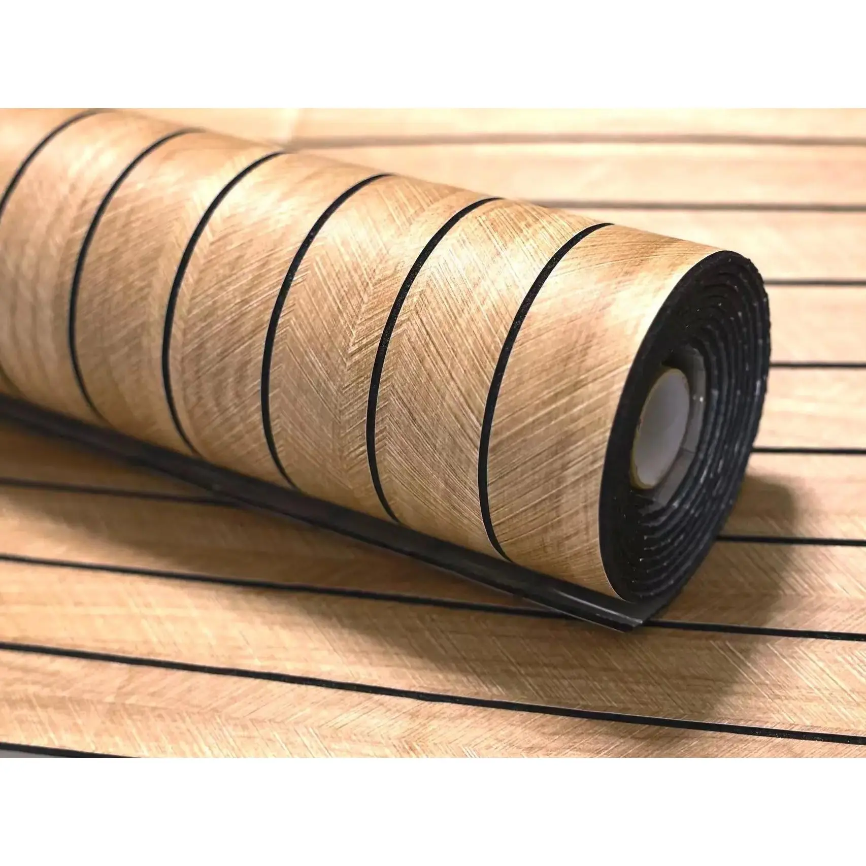 Grooved 3D Wood Grain Peel-and-Stick Wallpaper, 300x40cm, Waterproof, Moisture-Proof, Easy-to-Clean, Durable Home Decor for Living Room Decorations, Kitchen Decor, Apartment Accessories, Room Decor