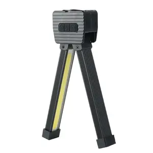 Rechargeable Multifunctional COB Work Light Foldable Magnetic LED Flashlight for Car Repair and Tent Lighting