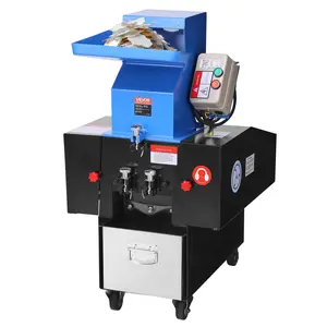 【DealsForYouDays】VEVOR Plastic Shredder Crusher, 3HP/2.2KW Plastic Grinder Granulator, 100-150kg/h Capacity Pulverizer Recycling Machine with Wheels, SDK-11 Blade 6mm Mesh for PVC ABS PTFE (220V 60Hz 3-Phase)