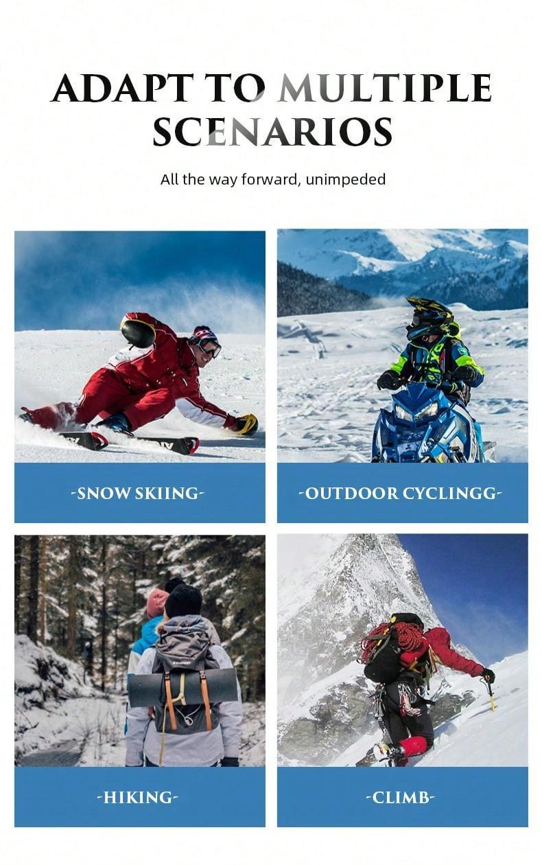 Large frame ski goggles with colored lenses and sponge anti-collision anti-glare lenses Outdoor sports snowboarding and snowboar