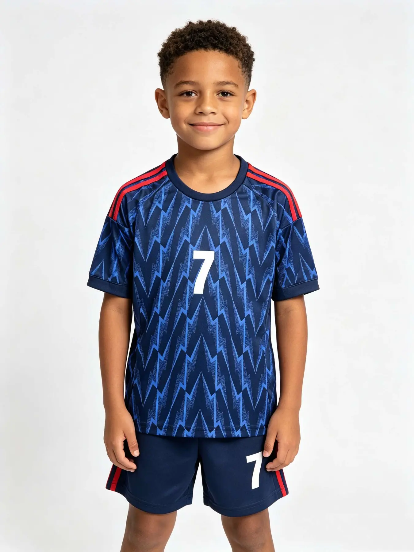Unisex Sports Set for Kids, Youth Soccer Training Gear, School & Outdoor Activities, Quick-Dry Breathable Football Shirt & Shorts