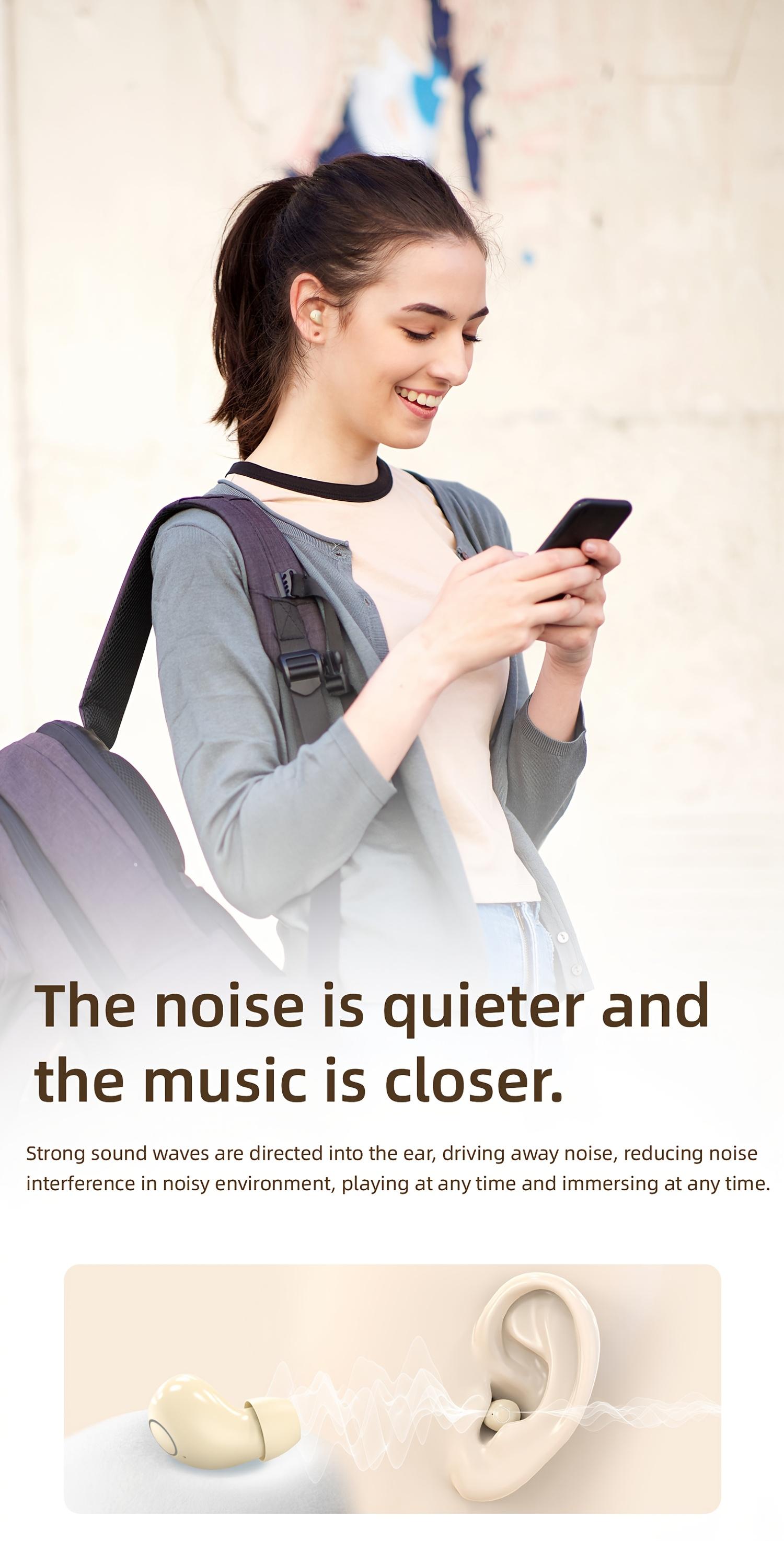 2 Pairs Wireless Earbuds – Mini Invisible Bluetooth 5.4 Headphones with LED Display, Perfect for Sleep, Sports & Gaming