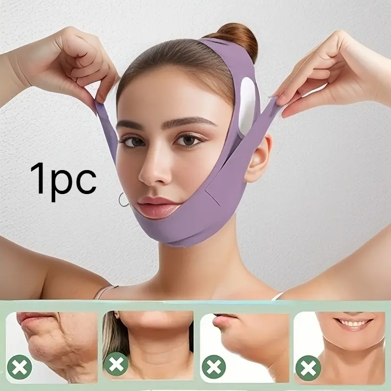 [Adjustable Face Lifting Mask] Reusable, Breathable Adjustable V-Line Face Lifting Mask - Double Chin Reduction & Tightening Chin Reducer