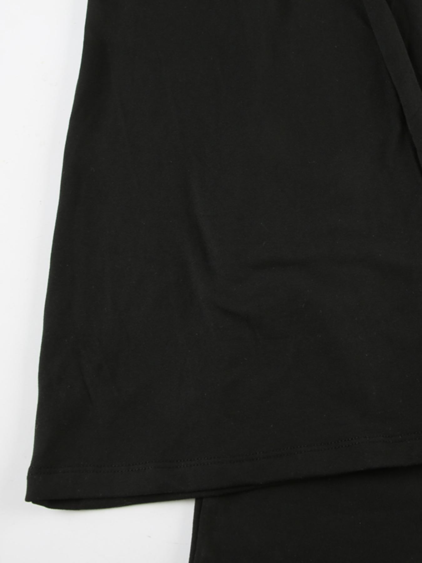 Women's Heart Shaped Rhinestones Flare Leg Pants, Fashion Casual Bell Bottom Trousers for Daily Wear, Ladies Bottoms for All Seasons Fit