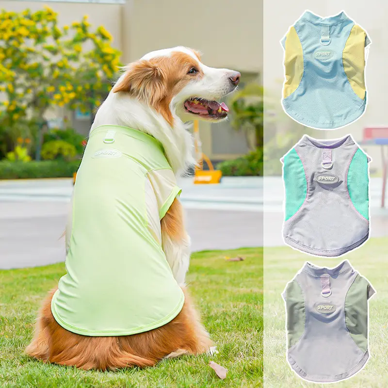 Small, Medium, Large Doggie Ice Silk Spring and Summer Dog Clothes, Cat Clothing Supplies, Cool and Cool Clothes for Sun Protection, Golden Retrievers, Pugs, Yorkies