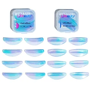 8 Pairs Reusable Silicone Eyelash Curling Mats, Washable Eyelash Enhancer, Cute Beauty Tool for Home and Salon Use