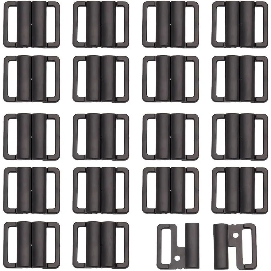 Plastic Buckles Front Closure Hook Clasp Fasteners for Sewing Clothes Bra Swimsuit Sewing Supplies