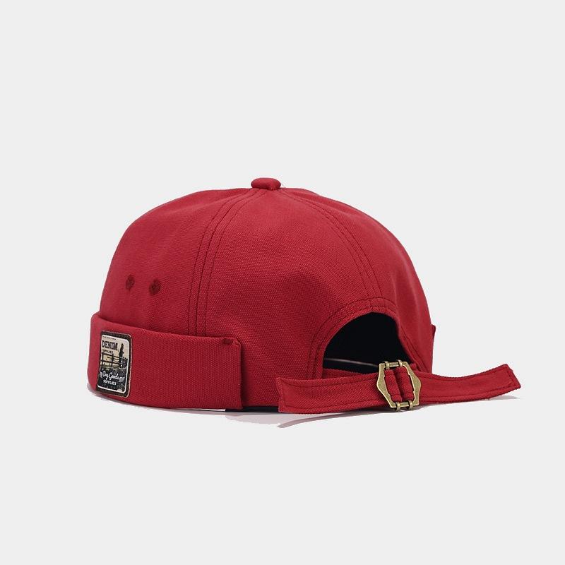 Mens Docker Cap Brimless Hats Skullcap Worker Sailor Cap Rolled Cuff Retro Beanie Hat