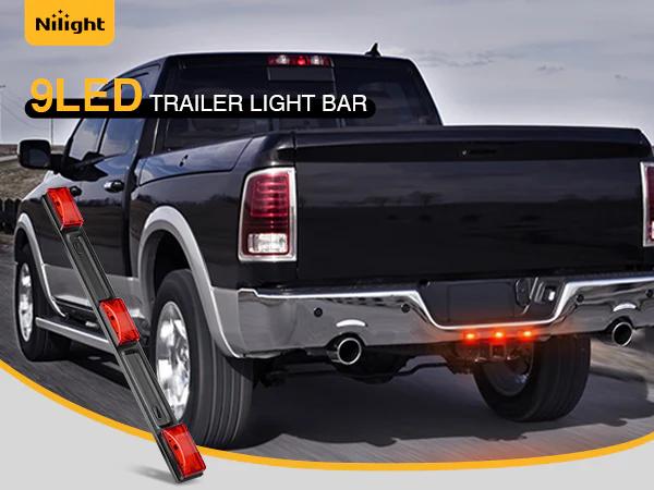 Nilight 14 Inch 9 LEDs Red Trailer Light ID Bar Nilight 14 Inch 9 LEDs Red Trailer Light ID Bar