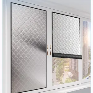 New Insulated Curtain, Window Self-Adhesive No Drilling, Detachable Portable Travel Blind, Living Room Bedroom Home Blackout Curtain, Winter Windproof Warm Curtain