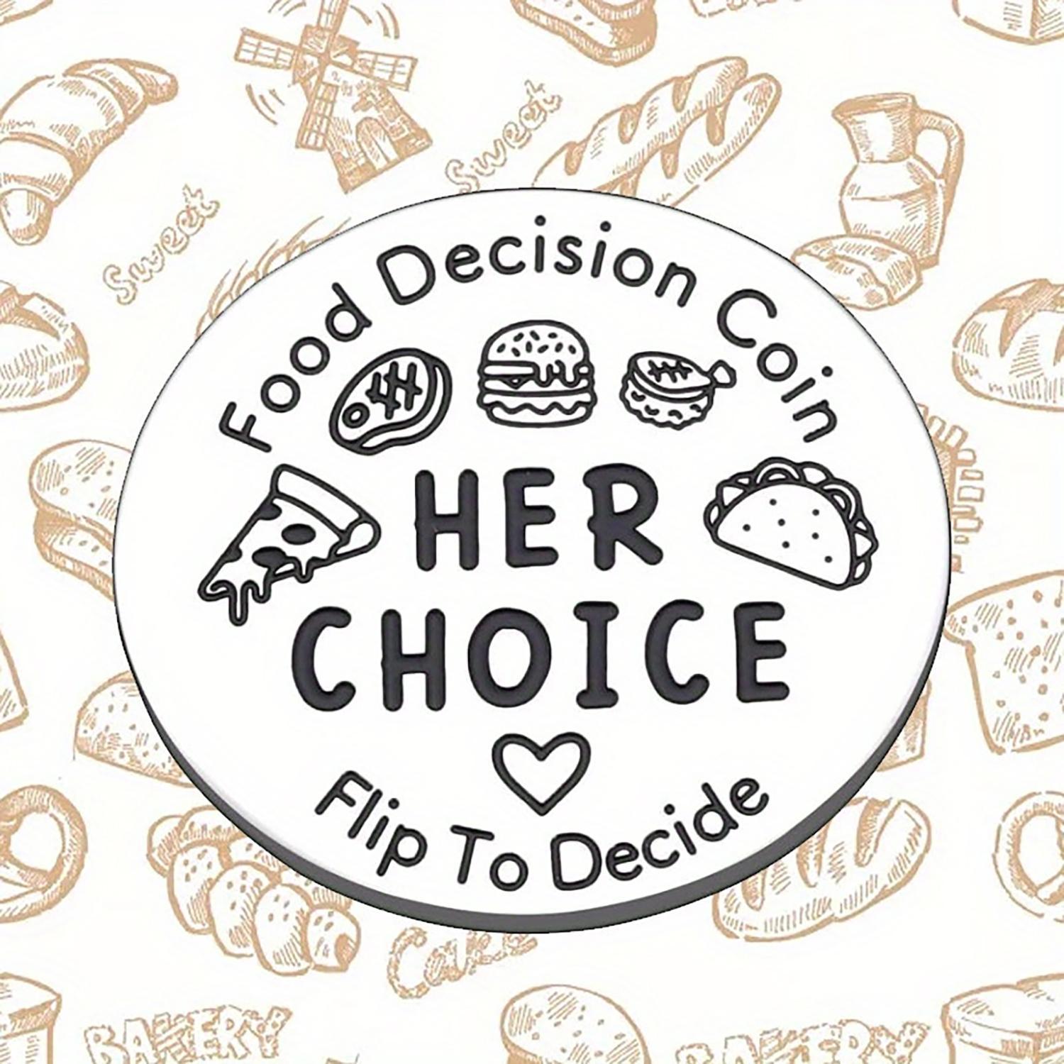 Stainless Steel Couple Choice Coin, 1 Count Couple Gift, Bridal Gift, Party Favors for Wedding Engagement Anniversary, Party Supplies