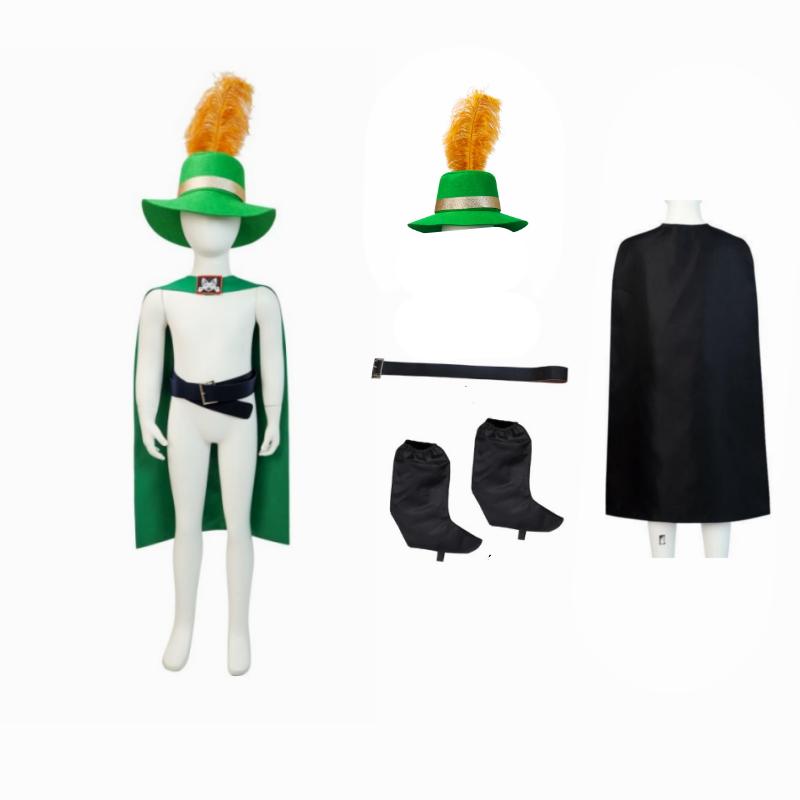 Anime Puss In Boots Cosplay Anim Cartoon Cat Costume Set Cloak Halloween Masquerade Carnival Party Prop Outfits Accessory Suit